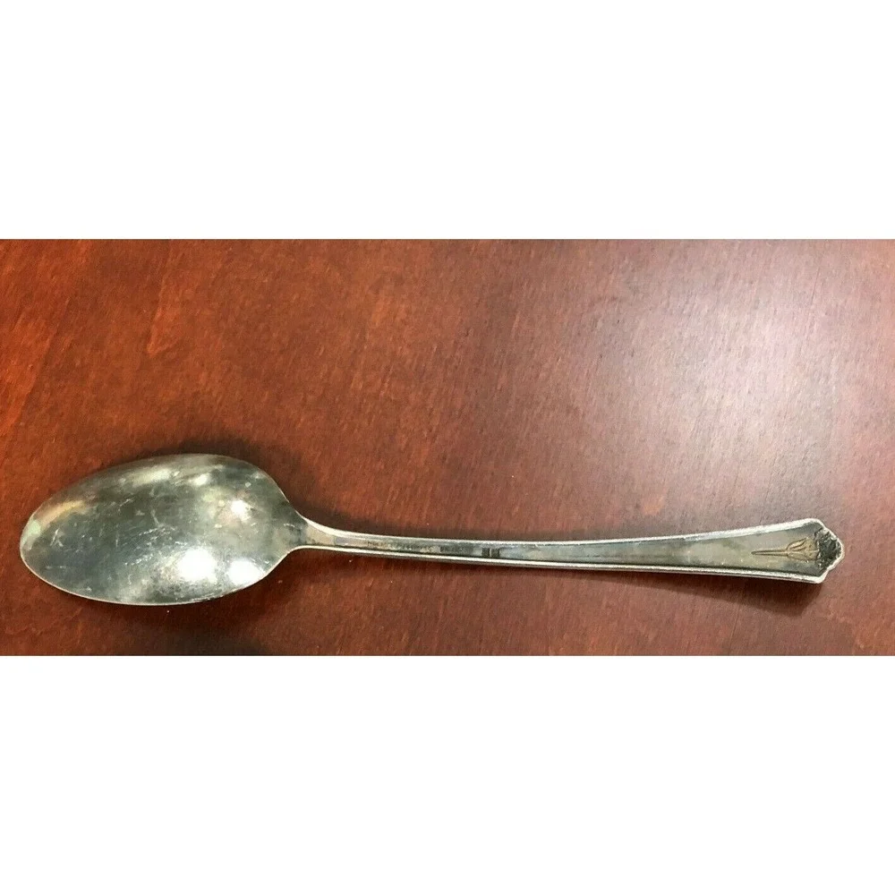 Holmes and Edwards inlaid silver plate serving spoon 